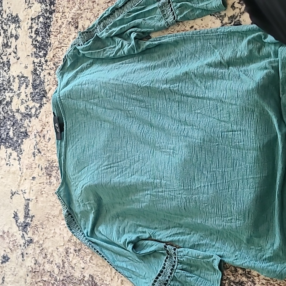 Teal blouse